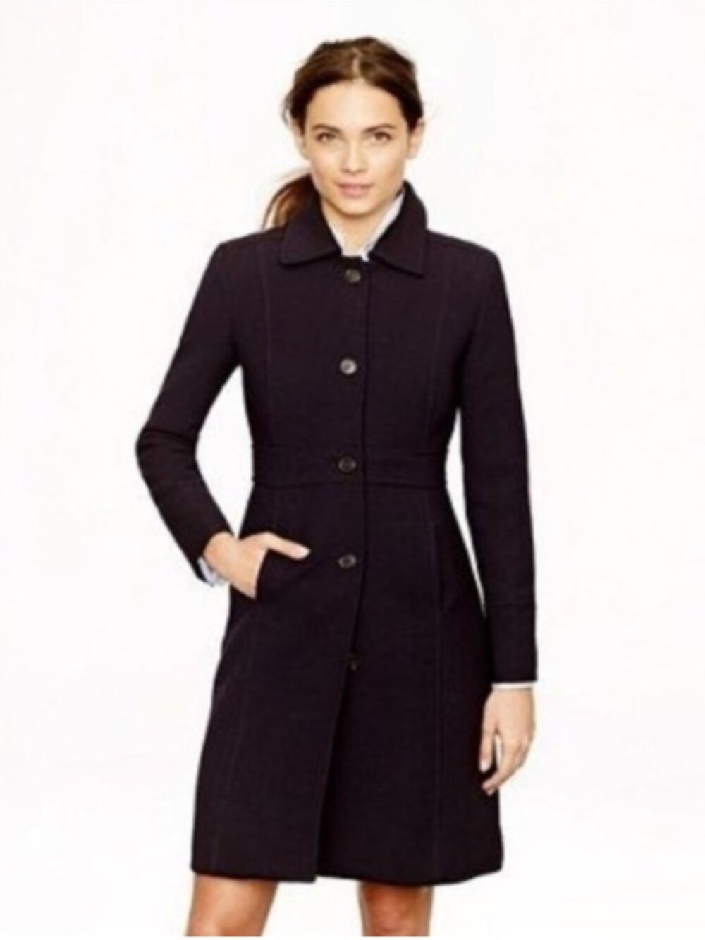 J. Crew 0P Lady Day Coat Jacket Italian Wool